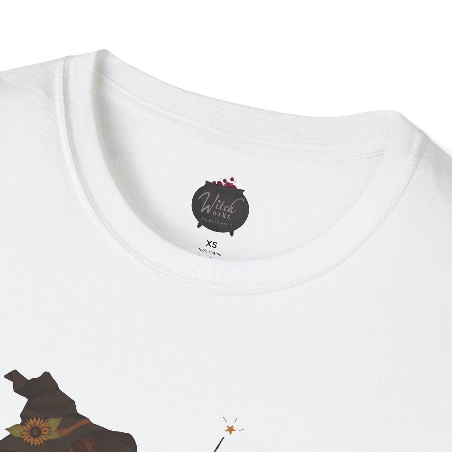 Cottage Core Book Witch Unisex Softstyle T-Shirt