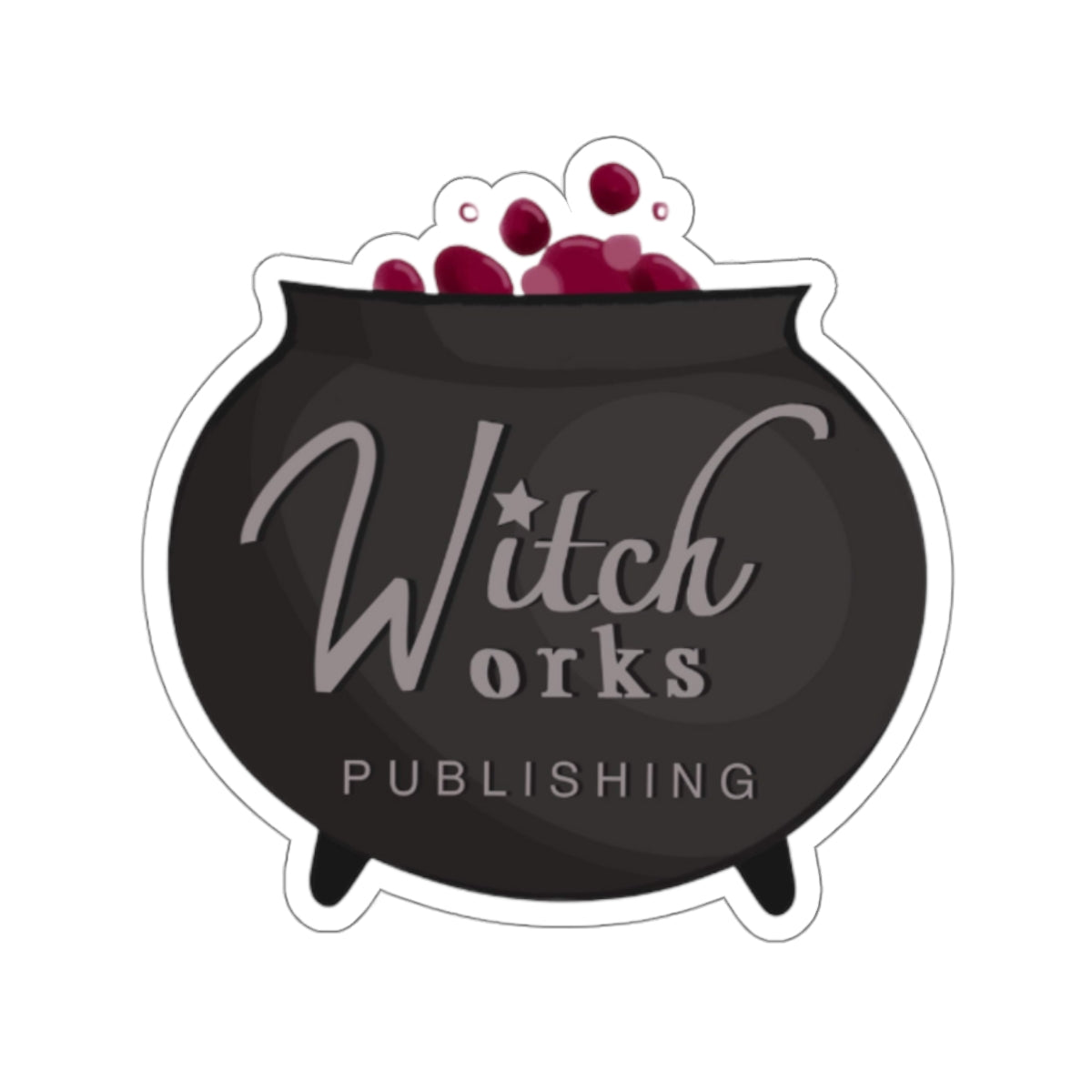 Cute Witch's Cauldron Kiss-Cut Stickers