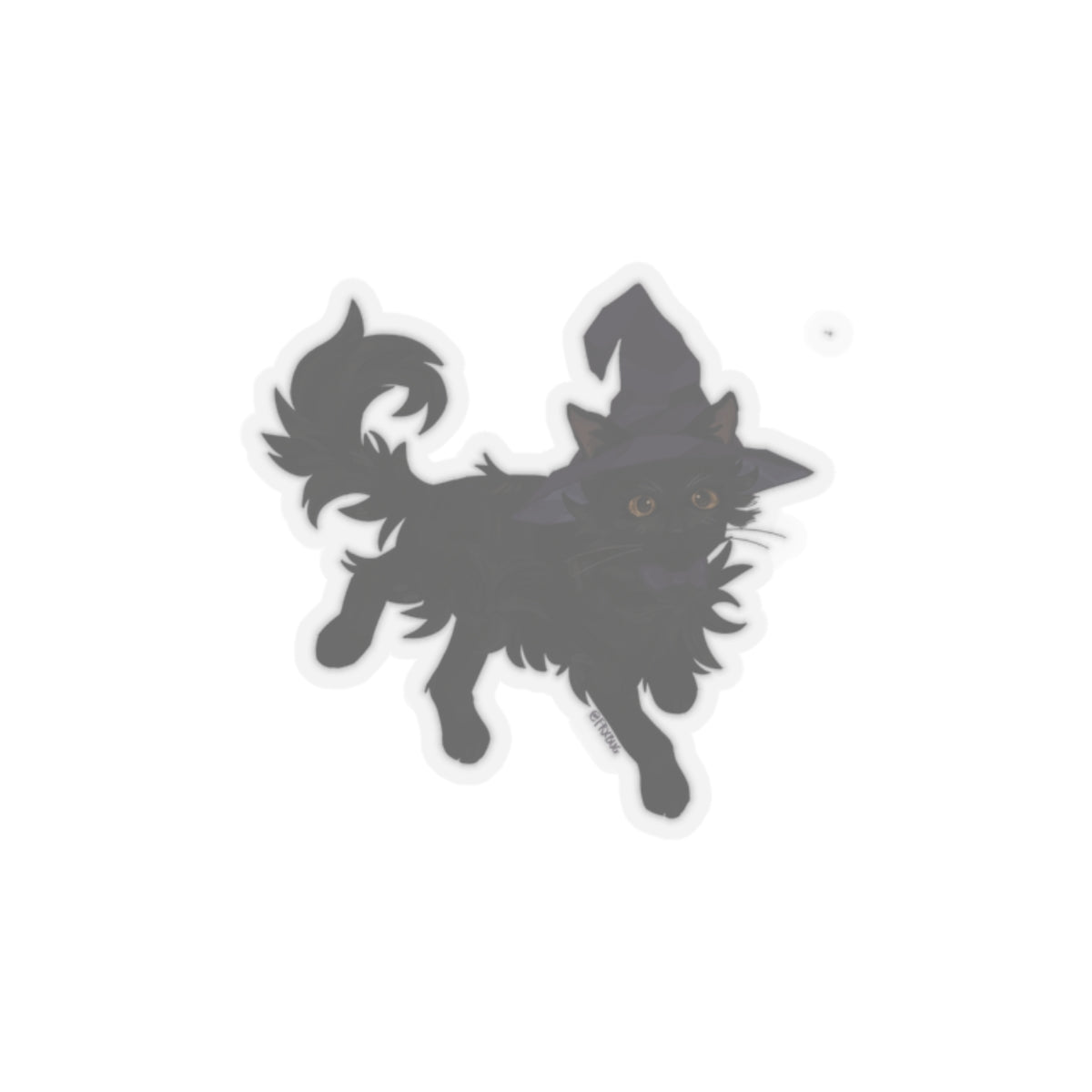 Magical Black Cat / Witch's Familiar Sticker