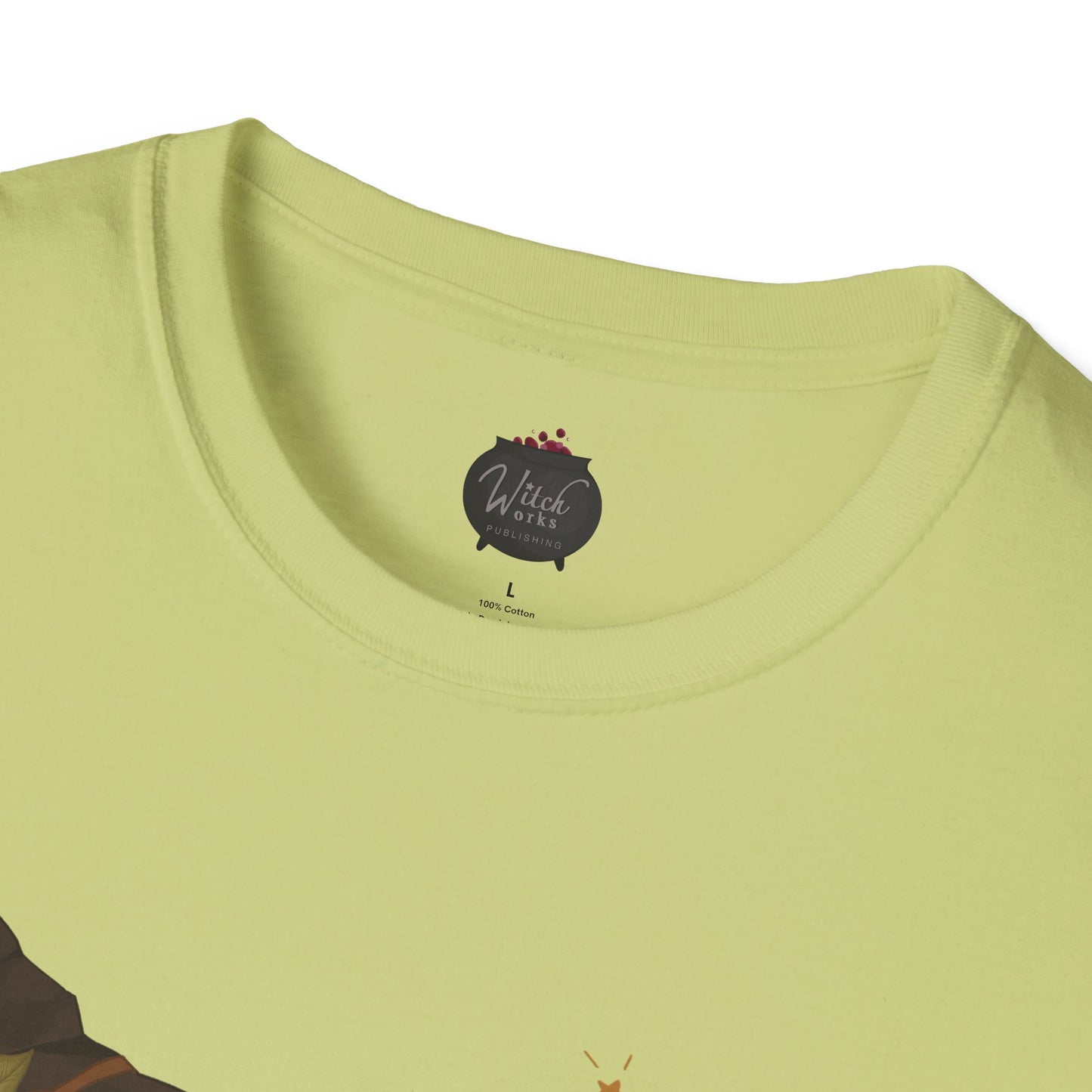 Cottage Core Book Witch Unisex Softstyle T-Shirt