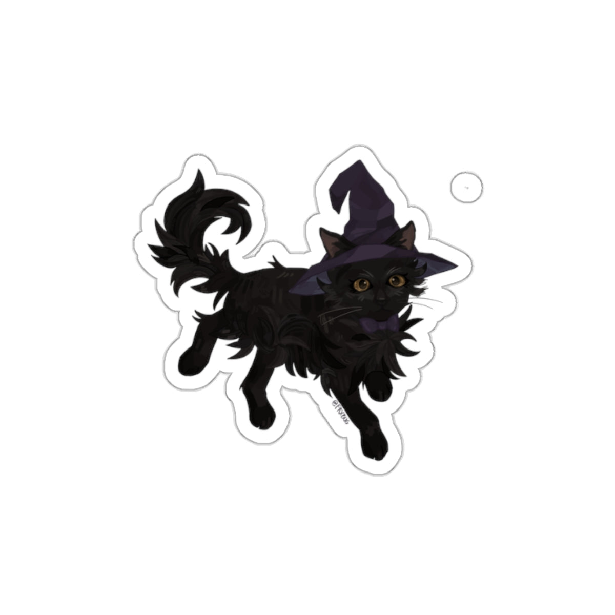 Magical Black Cat / Witch's Familiar Sticker