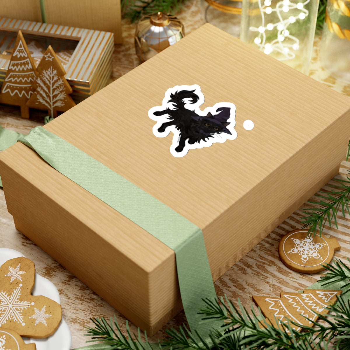 Magical Black Cat / Witch's Familiar Sticker