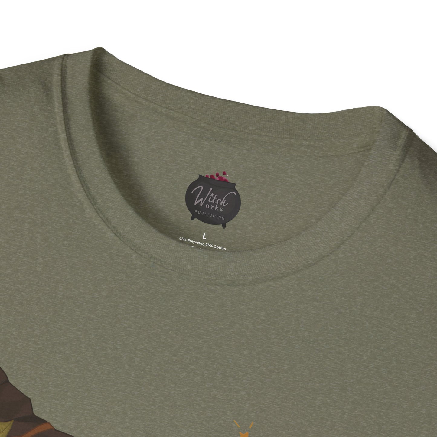 Cottage Core Book Witch Unisex Softstyle T-Shirt
