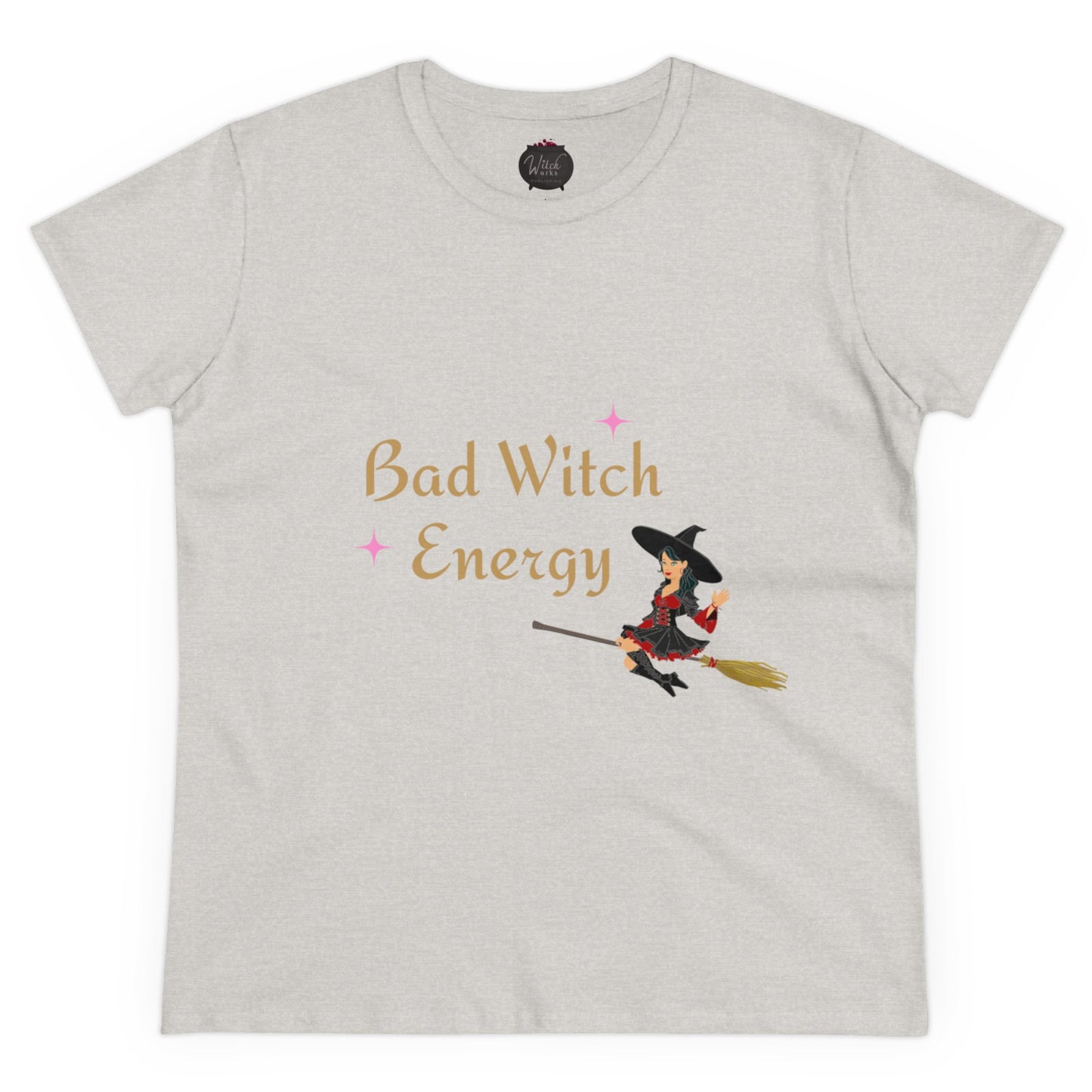 "Bad Witch Energy" Women's Midweight Cotton Tee