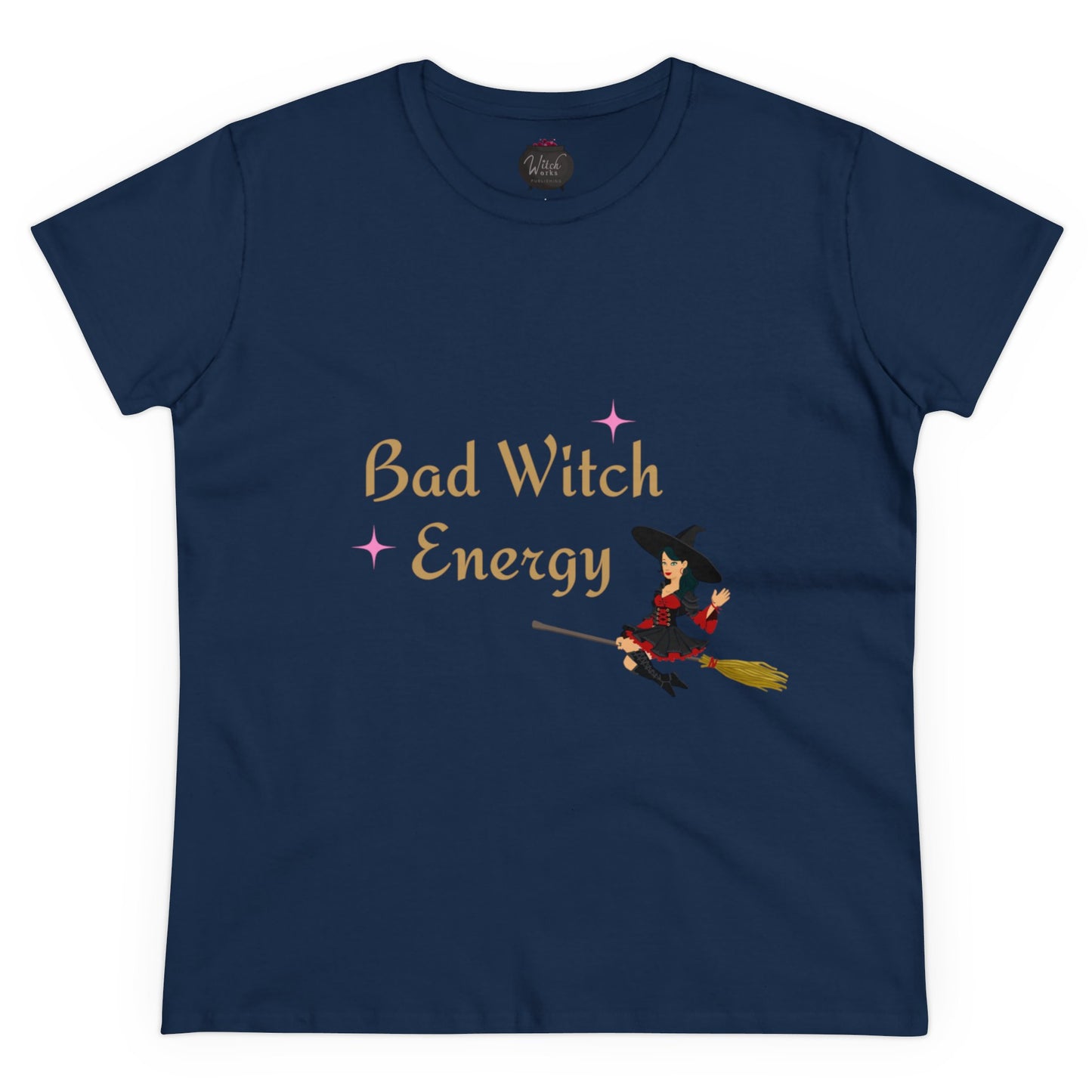 "Bad Witch Energy" Women's Midweight Cotton Tee