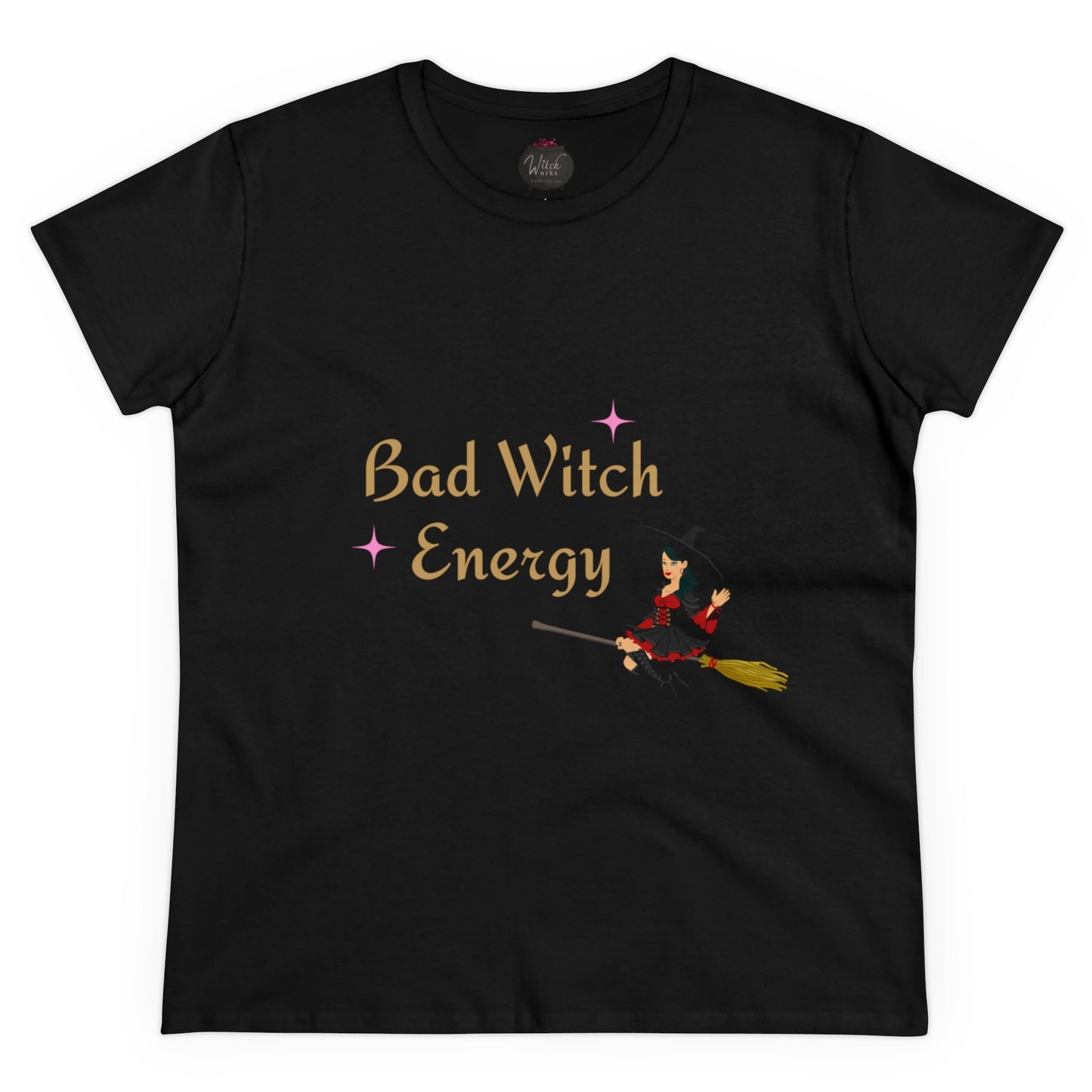 "Bad Witch Energy" Women's Midweight Cotton Tee