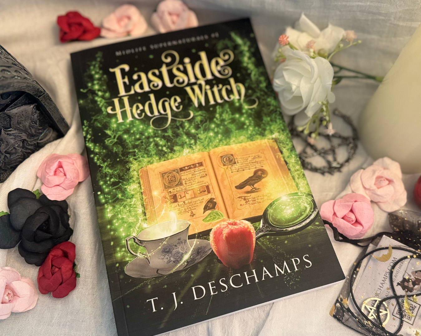 Signed Copy of Eastside Hedge Witch by T.J. Deschamps