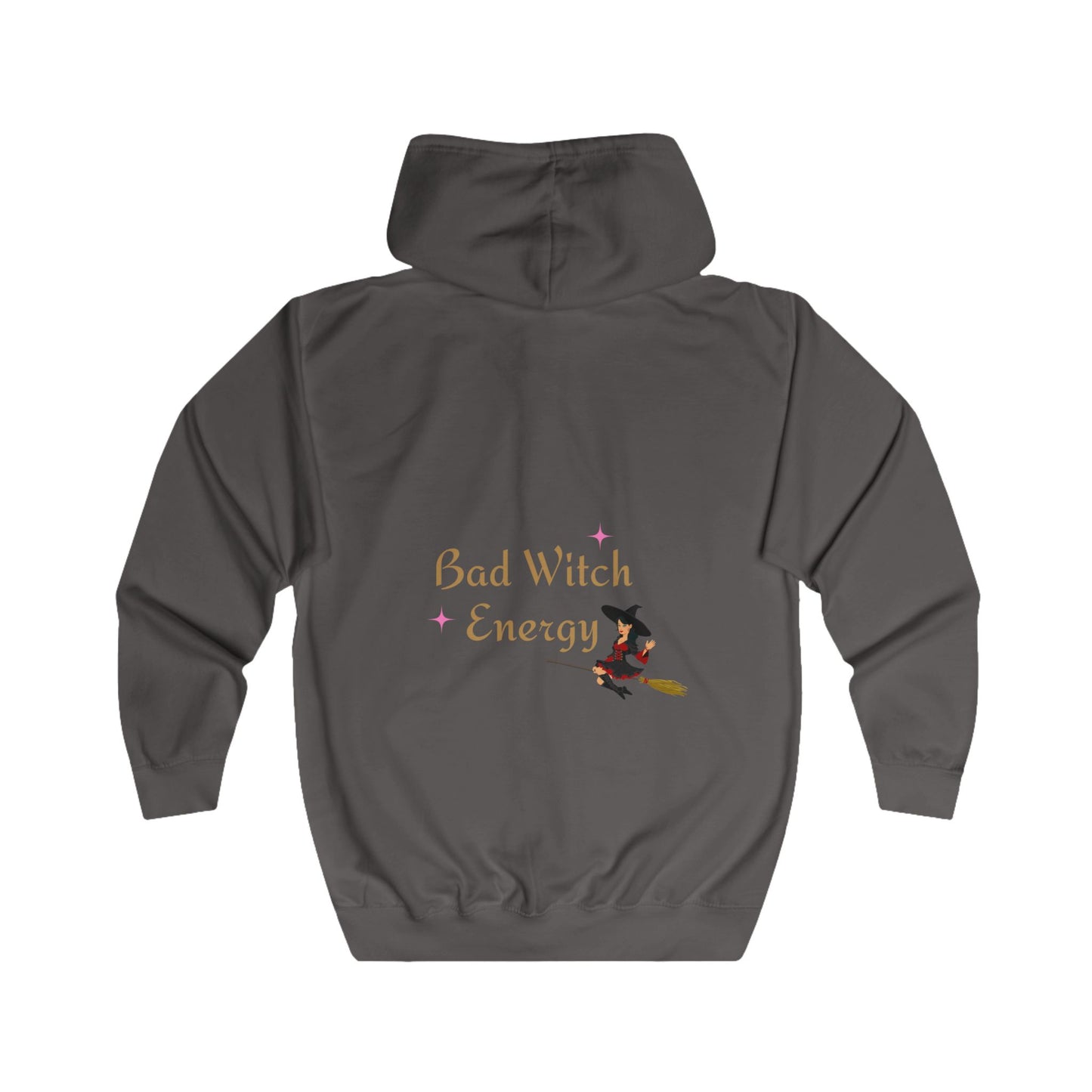 "Bad Witch Energy" fun Unisex Full Zip Hoodie