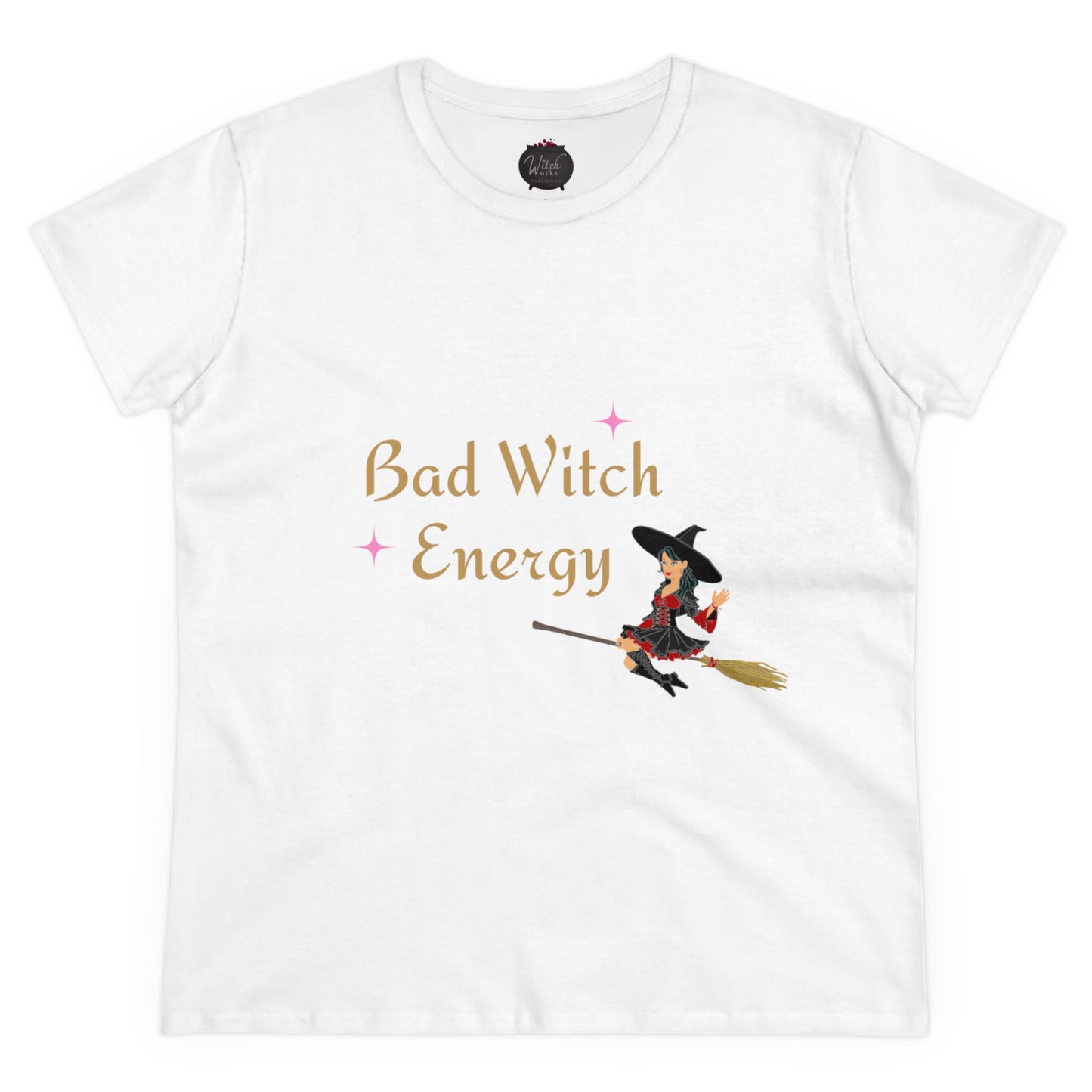 "Bad Witch Energy" Women's Midweight Cotton Tee